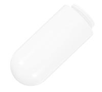 KALLORY Abat-jour Acrylique Rond de Globe pour Lampe Extérieure, Remplacement Décoratif pour Lampadaire de Jardin et Mur, Matériau Solide Blanc Adapté aux Murs et Jardins
