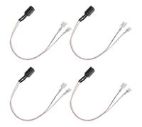 KALLORY Adaptateur de Câble en Pvc 4pcs Installation Non Destructive Solide pour Haut-parleur de Portière de Voiture pour Modification Audio Automobile