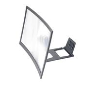 KALLORY Amplificateur d'Écran Incurvé 12 Pouces en Acrylique Léger Support Antichute pour Utilisation Pratique en Intérieur et Extérieur pour Seniors et Garçon et Filles