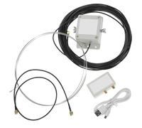 KALLORY Antenne de Réception Active Mla-30 en Plastique Suppression Locale du Bruit et Alimentation Intégrée, pour Toit ou Balcon, Motif de 8