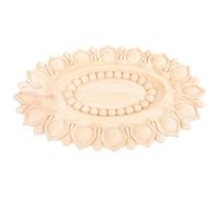 KALLORY Applique en Bois Sculpté pour Meubles et Armoires, Décor Européen en Bois de Caoutchouc, Ornement Mural Finement Travaillé, Présent pour Pendaison de Crémaillère