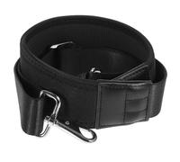 KALLORY Bandoulière Réglable Sangle de Rechange avec Boucle Solide en Nylon Noir et Rembourrage Confortable pour Transporter des Paquet Lourds en Voyage