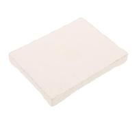 KALLORY Bloc de Soudure en Céramique Blanc Structure de Quartz, Résistant Feu pour Façonnage et Projets de Moulage Métal Argenté