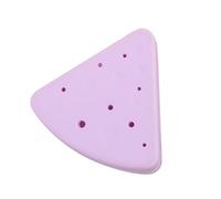 KALLORY Boîte Éponges à Maquillage Triangulaire en Silicone Jaune, Petite Taille Compacte Ventilation, Portable pour Usage en Voyage