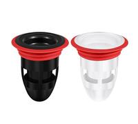 KALLORY Bouchon de Vidange Anti-odeurs pour Sol en Silicone 2pcs, sans Perçage, Résistant aux Alcalis, Adapté pour Garage et Toilettes, Diamètre 3,7-5,2 Cm