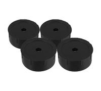 KALLORY Bouchons de Réparation Robustes pour Poteaux D' à Chat Noirs en Plastique, Kit de 4 Pièces pour Accessoires de Griffoir, pour Meuble Chat