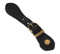 KALLORY Boucle de Fixation en Cuir Noir Accessoire Polyvalent Prévention des Dommages pour Paquet à Main et Ceintures pour Artisanat Professionnel et Création Quotidienne