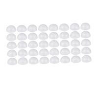KALLORY Boule En Polystyrène 400 Pièces Ornement En Demi-cercle Boules De Polystyrène Pour L'artisanat Mousse Demi-sphère Boules De Mousse Enfants Demi-boule Boule De Bricolage Blanche