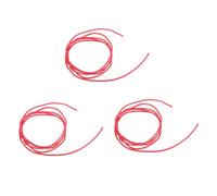 KALLORY Câble de Guitare Électrique en Silicone Rouge 1m Fil de Cuivre pour Remplacement de Pickup, Transmission Claire du Signal et Durabilité Améliorée pour Instruments Électriques