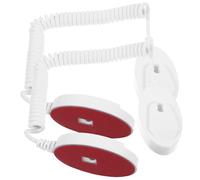 KALLORY Câble de Sécurité Rétractable et Lot de 2 Supports pour Télécommande Attache Magnétique, pour Bureau et Voyage