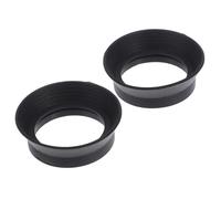 KALLORY Cache-oculaire en Caoutchouc Noir pour Microscope et Jumelles, Protection Confortable et Facile à Utiliser, pour Observations en Laboratoire et Extérieur, Lot de 2 Pièces