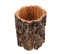 KALLORY Cachette pour Reptiles en Bois Naturel, Abri Creux en Tronc d'arbre Texture Réaliste, Refuge Anti-Stress pour Tortues et Serpents Terrariums de Forêt Tropicale