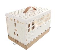 KALLORY Cage Pliable pour Pigeons Domestiques Bac Remplaçable, Cage Multifonction en Plastique pour Entraînement et Transport, pour Usage Extérieur