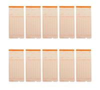 KALLORY Cartes de Pointage Mensuelles en Papier Beige Police Solide 100 Feuilles Simples et Pratiques pour Horloge de Pointage pour Bureau et Entreprise