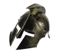 KALLORY Casque Romain Vintage en Plastique Doré pour Adultes, Accessoire Confortable et Délicat pour Fêtes Costumées et Soirées Déguisées