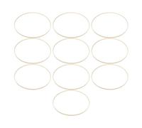 KALLORY Cercle Bois 40 Cm en Bambou Naturel, Base de Couronne Naturelle Résistante la Déformation, Léger Couronnes en Macramé et Décorations Festives