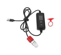 KALLORY Chauffe-Eau USB pour Aquarium Jusqu'à 4l Affichage Double Température en Temps Réel, Accessoire pour Habitat Tortue et Poisson Betta, Tube en Quartz Plastique