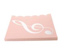 KALLORY Classeur à Partitions pour Piano Rose avec Pochettes Plastiques, Étiquettes Indexables Écriture Double Face, pour Musiciens en Pratique et Salles de Classe