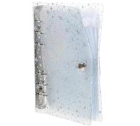 KALLORY Classeur Budgétaire Blanc en Pvc Polyvalent et Facile à Transporter pour Maison et Voyage, Planificateur de Budget Pochettes Pratiques