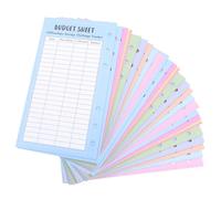 KALLORY Classeur pour Budget 48 Feuilles D'épargne en Papier à 6 Trous, Suivi des Finances et Défi D'économie pour 30 Jours et 52 Semaines