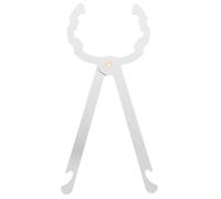 KALLORY Clé à Régulateur de Pression en Acier Inoxydable outeille Cylindrique Réglable, Facile à Utiliser pour Systèmes D'eau Gaz, Outil Robuste Argenté