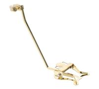 KALLORY Clip Musical en Métal Doré pour Saxophone et Trombone, Pince de Partition Universelle avec Réglage Rotatif, Adapté aux Performances en Plein Air