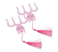 KALLORY Clips de Partitions Surface Lisse Lot de 2 pour Réduire la Confusion en Acier Rose de Chat Cartoon Accessoire Pratique pour Supports de Page de Musique au Piano