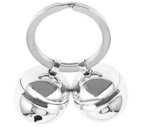 KALLORY Clochette pour Collier D'animal en Métal Argenté, Grelot Délicat et Confortable pour Chaton et Animal de Compagnie, Accessoire Élégant pour Mariages et Séances Photo