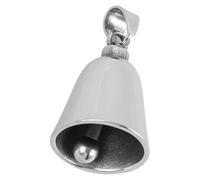 KALLORY Clochettes en Acier Titane Argenté pour Colliers D'animaux Artisanales Résistantes à L'usure la Rupture, Accessoires Adorables pour Chiens et Chats Lors de Mariages