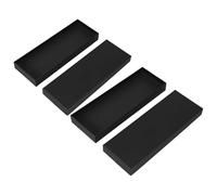 KALLORY Coffret Présent pour Occasions Formelles et Professionnelles Rigide en Papier Noir 2 Pièces avec Couvercle, Protection Solide et Design Élégant pour Cravate