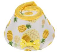 KALLORY Collier Anti-piqûres pour Perroquet Jaune en Tissu Confortable, Cône à Cou D'oiseau pour Protection et Récupération des Plumage, Usage Quotidien