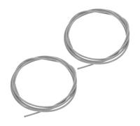 KALLORY Corde D'enfilage en Fil d'acier Argenté 2 Pièces pour Arceau de Basket, Usage Intérieur et Extérieur, Installation Facile pour Accessoires Basket