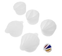 KALLORY Coupelles en Silicone Gobelets Mélangeurs Rapides Lot de 5 2 à 7 Compartiments pour Résine Restauration Rapide des Matériaux pour et Peinture Fluide