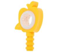 KALLORY Crochet de Fenêtre en Plastique Jaune pour Ouverture et Fermeture, Barre de Tirage Polyvalente, Support Tringle sans Perçage pour Fenêtres Bureaux et Maisons