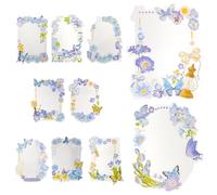 KALLORY D'autocollants Décoratifs Autocollants Artisanaux 10 Feuilles pour DIY et Noël pour Cadre Photo en Pet pour Scrapbooking et Planner