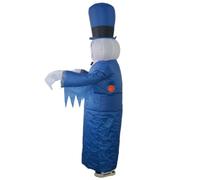 KALLORY Déguisement de Fantôme Gonflable Bleu en Polyester pour Halloween Ventilateur à Piles Super Léger pour Fête de Cosplay et Soirée Déguisée
