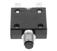 KALLORY Disjoncteur Thermique à Réarmement Manuel 50vdc 125-250vac 15a en Fer Protection les Courts-circuits et Bouton-poussoir pour Protection Moteur Industrielle
