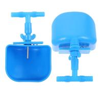 KALLORY Distributeur d'eau Lapin Automatique 2pcs en Plastique Bleu Grosse Capacité Abreuvoir pour Lapins Pratique et Sûr pour Élevage et Animaleries