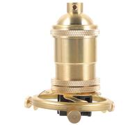 KALLORY Douille D’éclairage en Aluminium Interrupteur, Culot E27/e26, Support Triangulaire 62 Mm, Kit de Lampe DIY Suspendre et Lampe Murale, Prise Lumière Vintage Robuste et