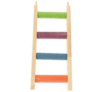 KALLORY Échelle en Bois pour Hamster et Petit Cacatoès, d'escalade et Outil pour Aiguiser Les Griffes, pour Dressage et Aire de Jeu