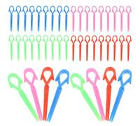 KALLORY Épingle à Cheveux pour Coiffure Professionnelle Couleur Aléatoire 70 Pièces Colorée en Plastique Surface Lisse et Nettoyage des Cheveux Cassés pour Salon de