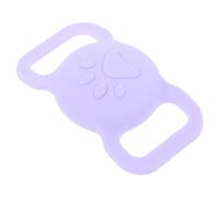 KALLORY Étui de Manchon Traceur en Silicone Antichoc pour Localisateur d'animaux Domestiques, Compatible avec Traceur, Couleur Violet Clair Accessoire pour Collier de Chat