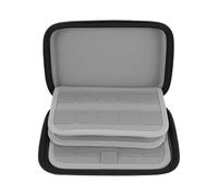 KALLORY Étui de Rangement Rigide pour Cartes Switch 80 Emplacements Portable et Compact Organisateur pour Voyage et Soirée Sacoche Noire Fine