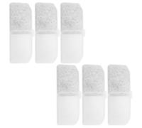 KALLORY Filtres de Remplacement pour Distributeur à Eau pour Chat 6 Pièces Filtration Active en Charbon et Matériaux Naturels Adaptés la Maison ou Magasin Animalier