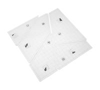 KALLORY Gabarit Acrylique Professionnel pour Patchwork Règle Carrée Transparente, Kit de Couture pour Quilting Diy, Outils de Matelassage Précis et Solide