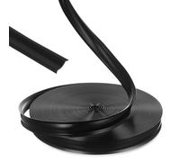 KALLORY Garniture de Cache-vis 1 Rouleau PVC 15,24 M pour Camping-Car, Noir | Rails de Bord et Habillage Extérieur, Pose Facile, Cache les Fixations, Aspect Net