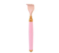 KALLORY Gratte-dos Télescopique, Grattoir Extensible Portable, Tube en Alliage D’aluminium et Abs, Rose, pour Voyages et Pendaison de Crémaillère, pour Personnes Âgées