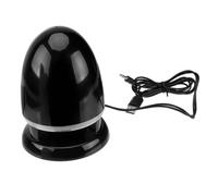 KALLORY Haut-Parleur Entrée Audio 3,5mm, Mini-Enceinte USB Abs Noire, 4,5 W, Contrôle du Volume, LED Colorée, pour Ordinateur Portable et Téléphone