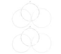 KALLORY Jeu de 6 Cordes en Nylon Argentées pour Triangulaire Russe, Offrant une Expérience de Pratique Confortable Stabilité D'accord Fiable pour Musique Traditionnelle Russe