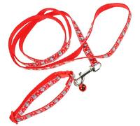 KALLORY Laisse D'entraînement Facile à Porter et Retirer en Polyester Rouge pour Chien Résistante à l'usure Plusieurs Styles pour Courir et Jouer Chiens Moyens à Grands Plusieurs Styles